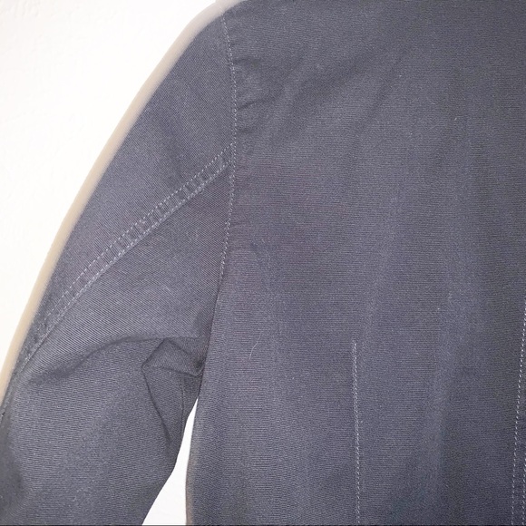 Eileen Fischer Button Up Blazer, PS Charcoal Grey - Picture 14 of 15